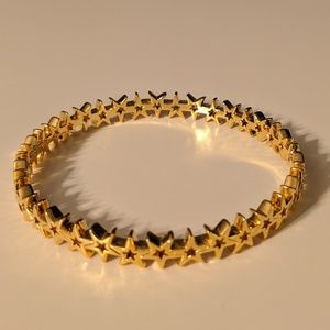 Gold star bangle